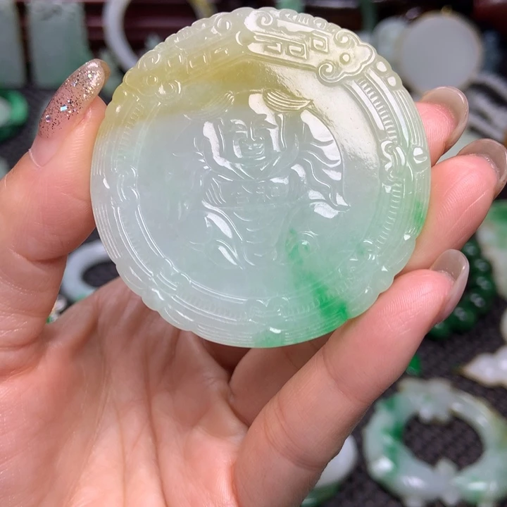 想***想翡翠未镶嵌挂件清