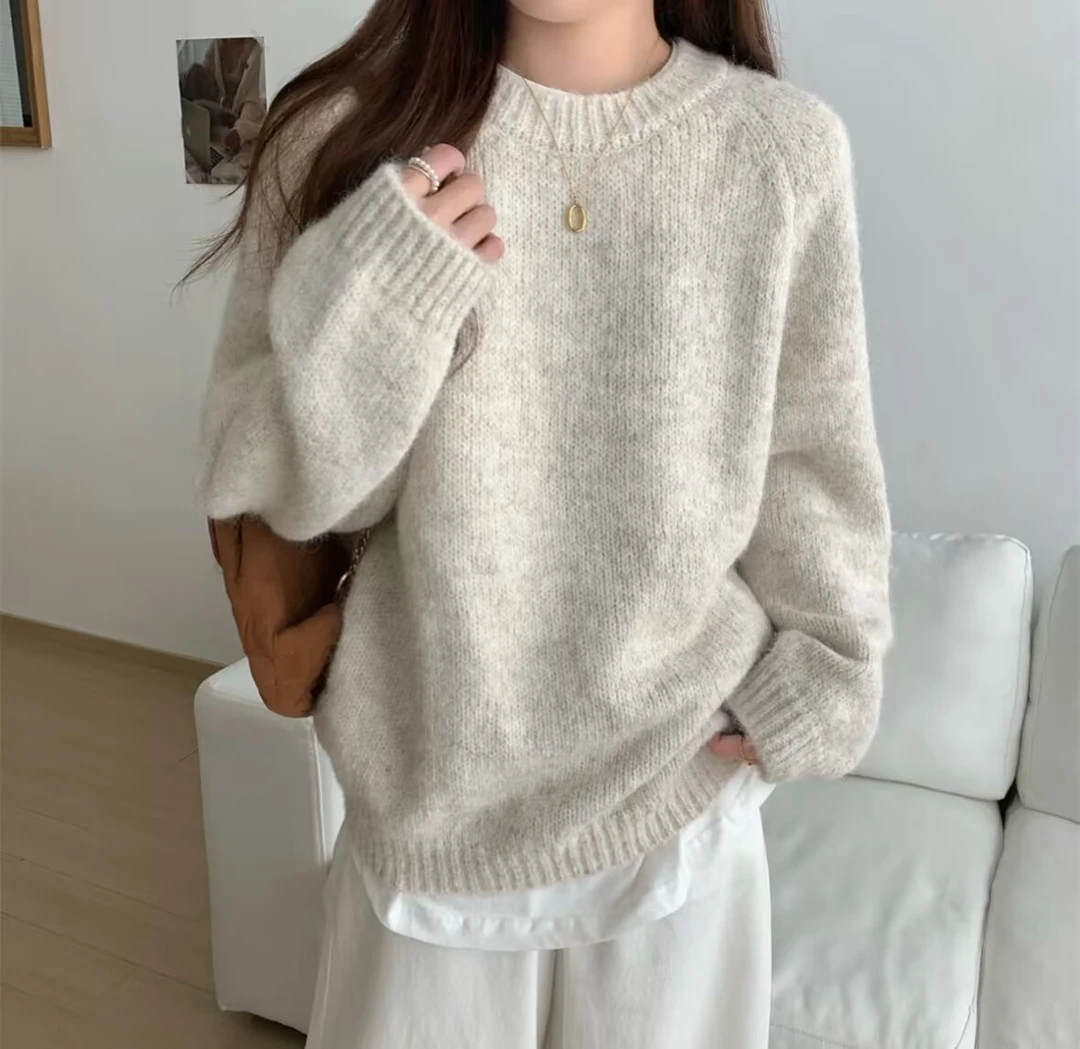 《289-488》毛针织衫慵懒风毛衣