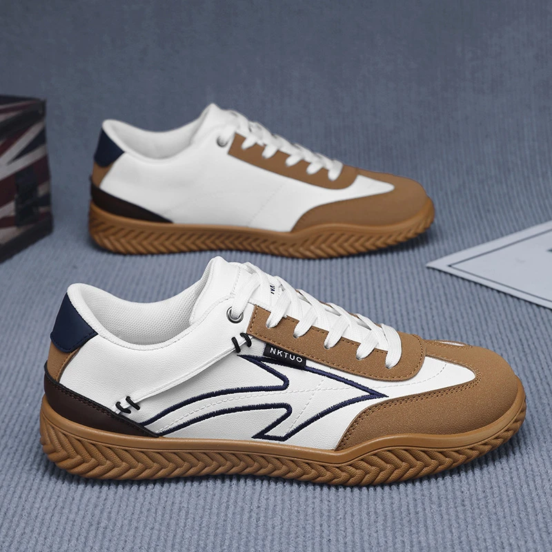 【流光风】男鞋2025秋季新款潮流时尚一脚蹬德训鞋运动软底防滑板鞋