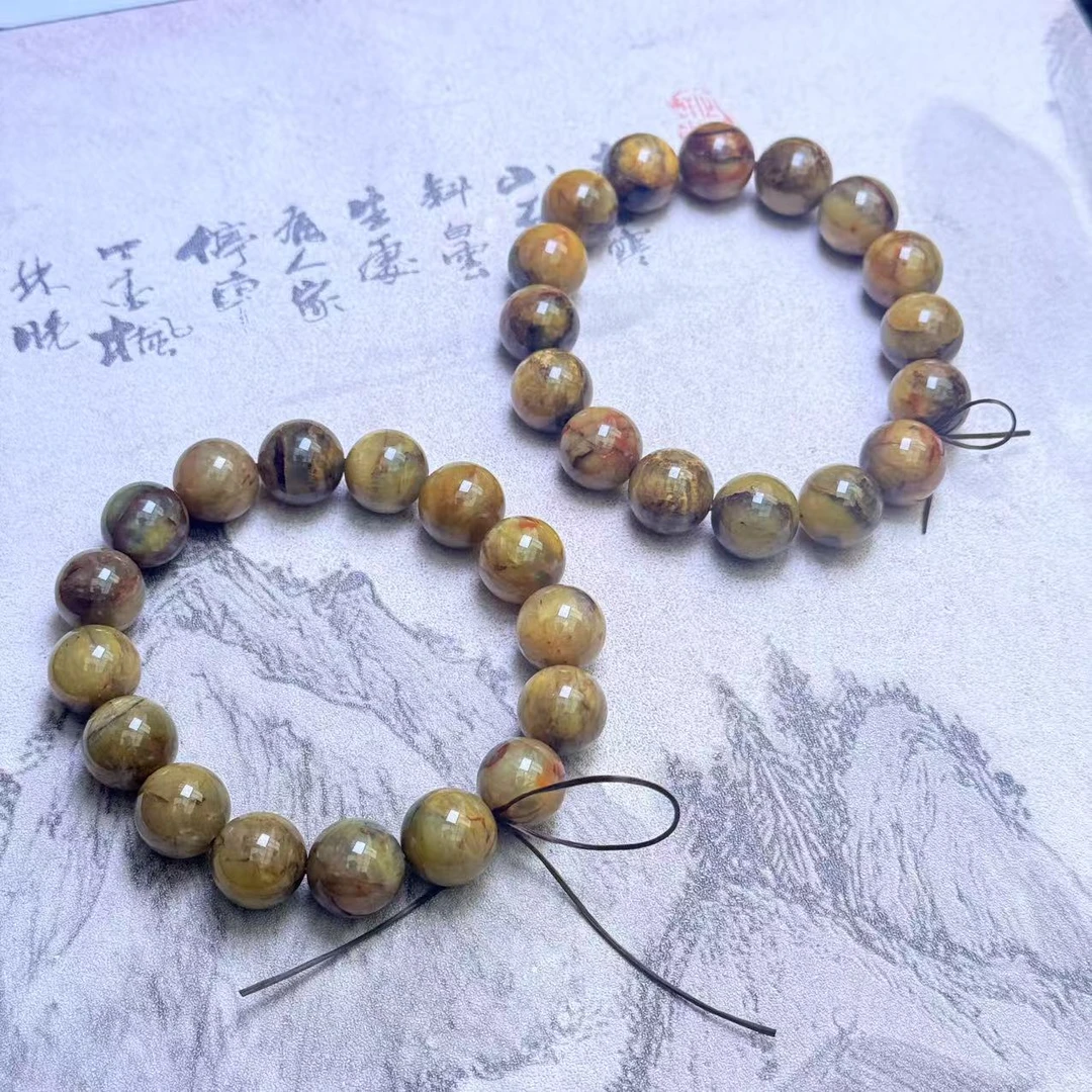 C11155【福嘟嘟】陀舍上古龙帝木变石手串-送礼佳品-多样性只发一件