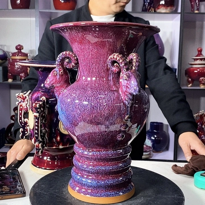 简***福瓷片中国神垕精品钧瓷