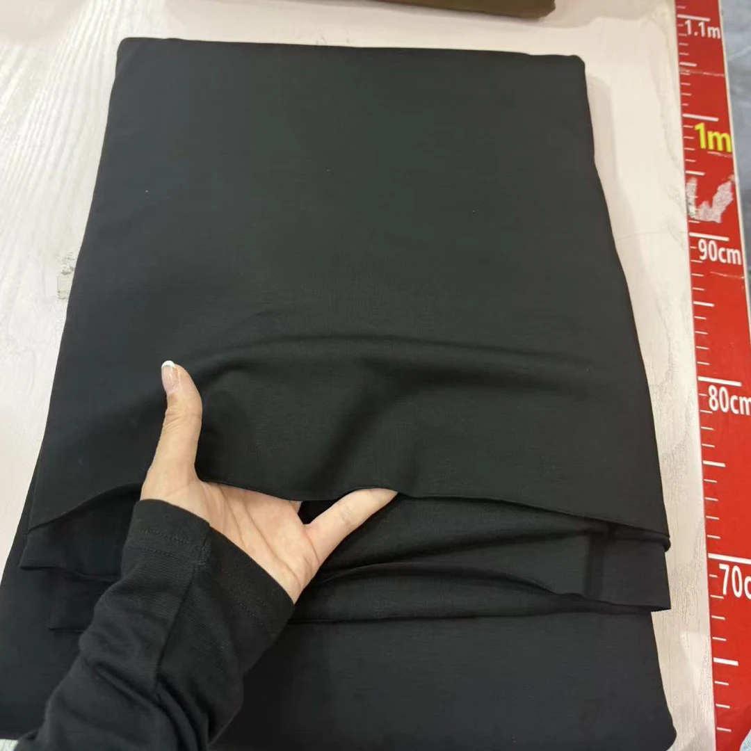 布料小曼小芬黑色茶花油自发热1-1.2-1.5米多拍连裁