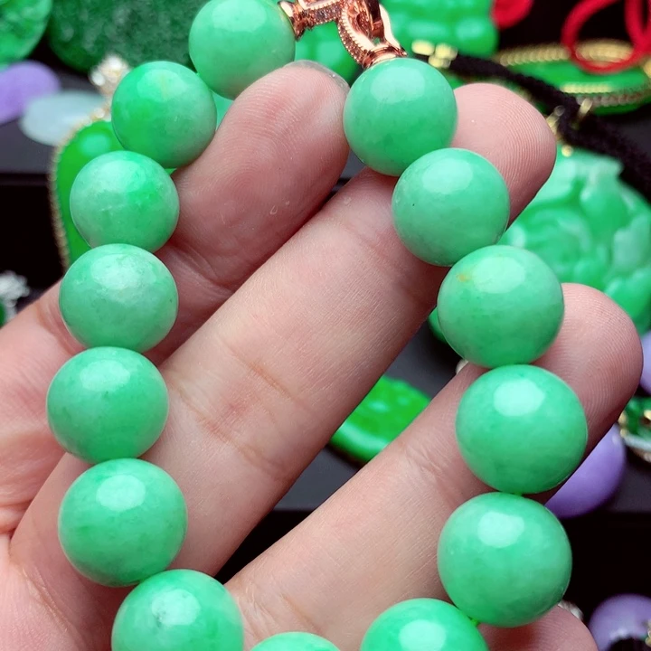 翡翠未镶嵌手链手串