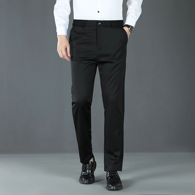 宽松休闲百搭潮流韩版直筒垂感弹力男士西裤/西服裤/正装裤2025年