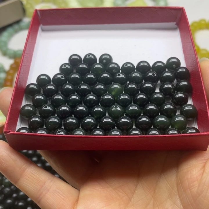 蛇纹石玉108粒未镶嵌小*母