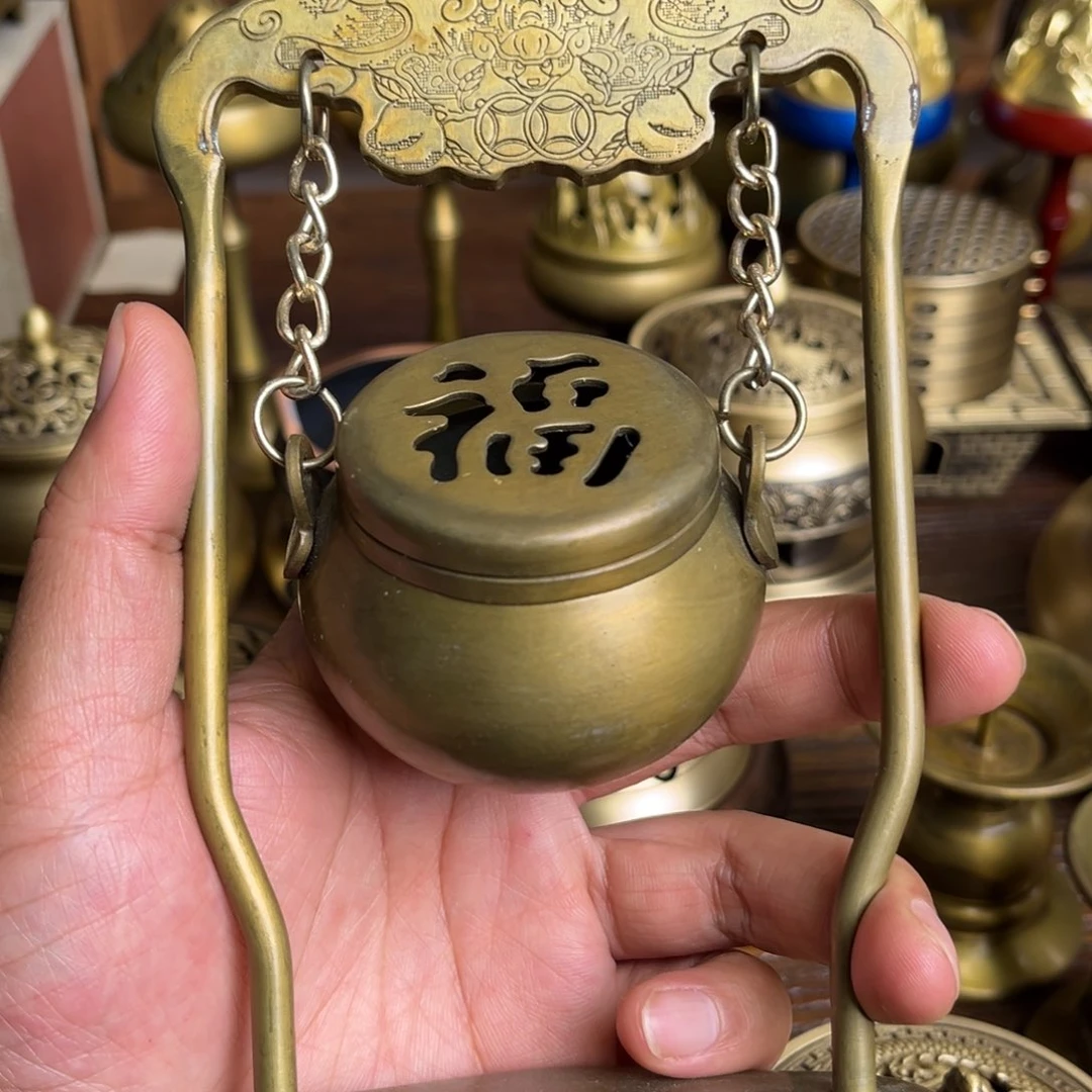 超***哥黄铜香架熏香炉架子炉可玩性强