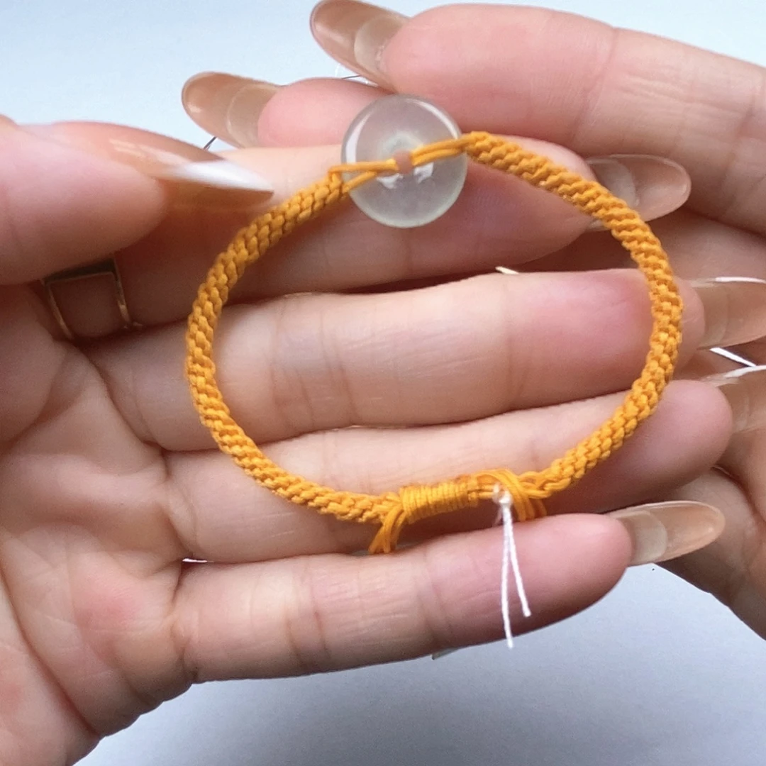 翡翠未镶嵌吊坠(不含链)平安扣手绳