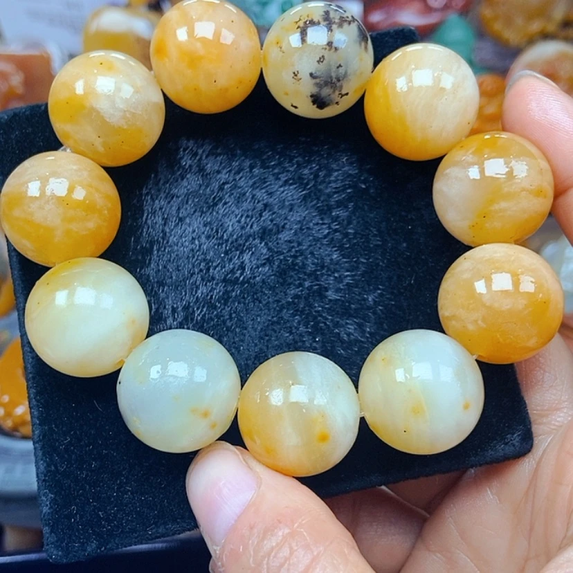 【闪购商品】未镶嵌石英质玉（黄龙玉）颈饰