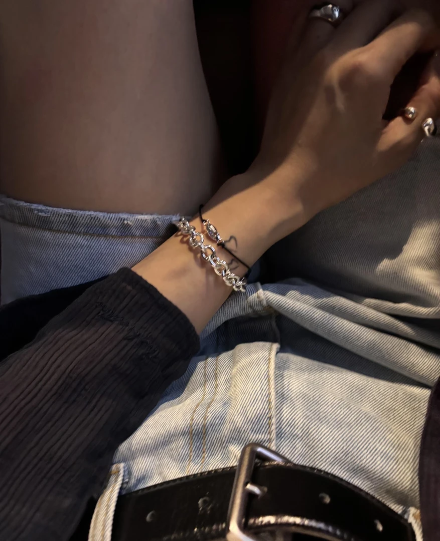 非金属布艺手链 韩国Room 小众设计水滴手链