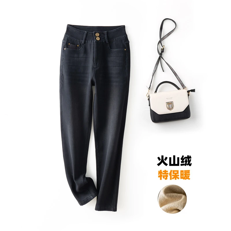 【违约单】匠心质造 淡雅烟管八面弹牛仔裤 -WD754