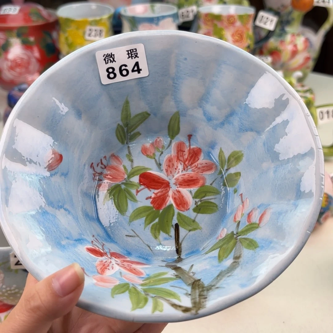 景德镇手绘高温釉下彩陶瓷茶具