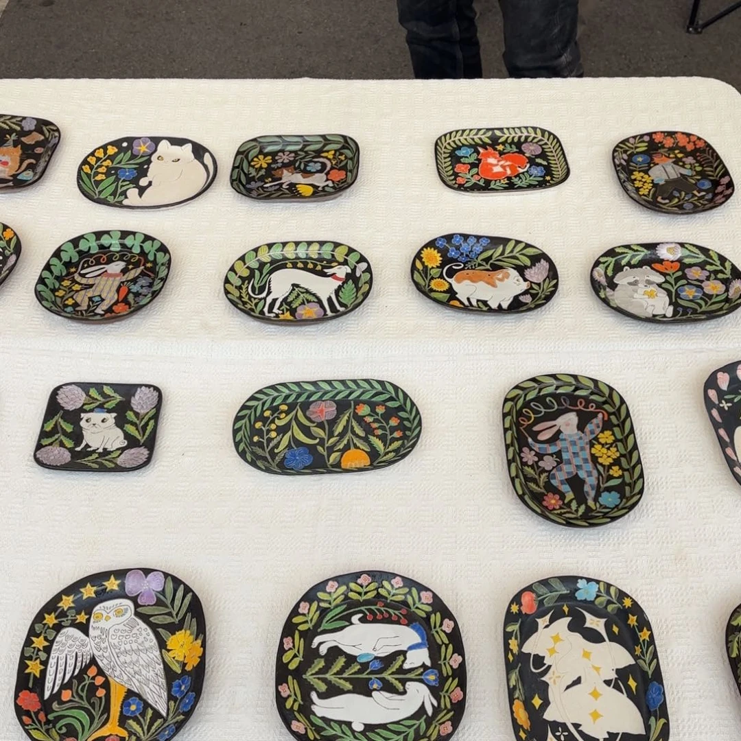 摆件陶可爱的鸭鸭鸭鸭