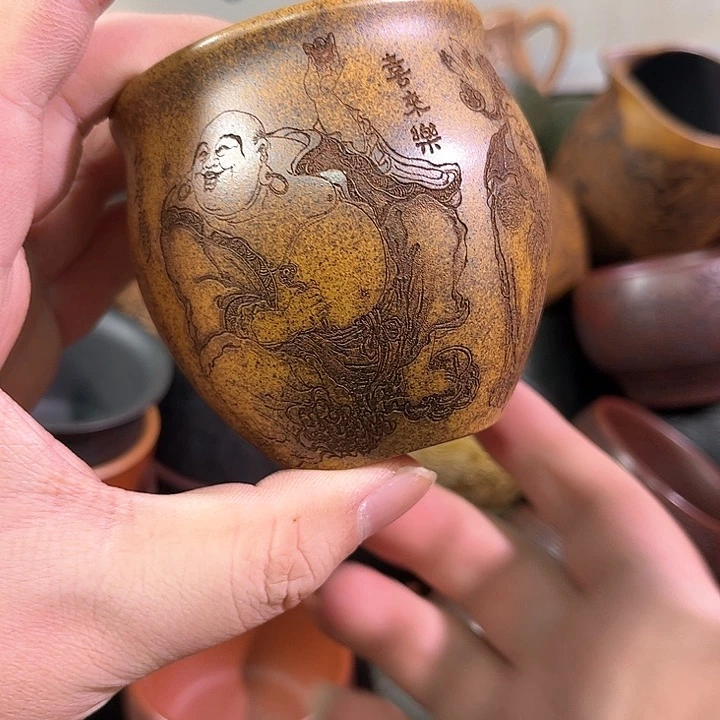 茶杯紫砂全手工紫砂主人杯