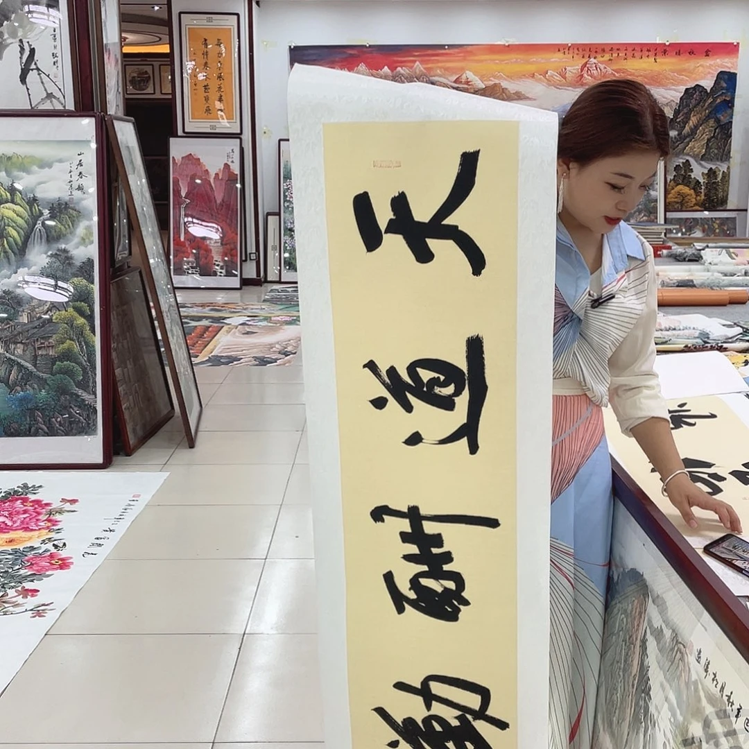 国画纯手绘山水花鸟