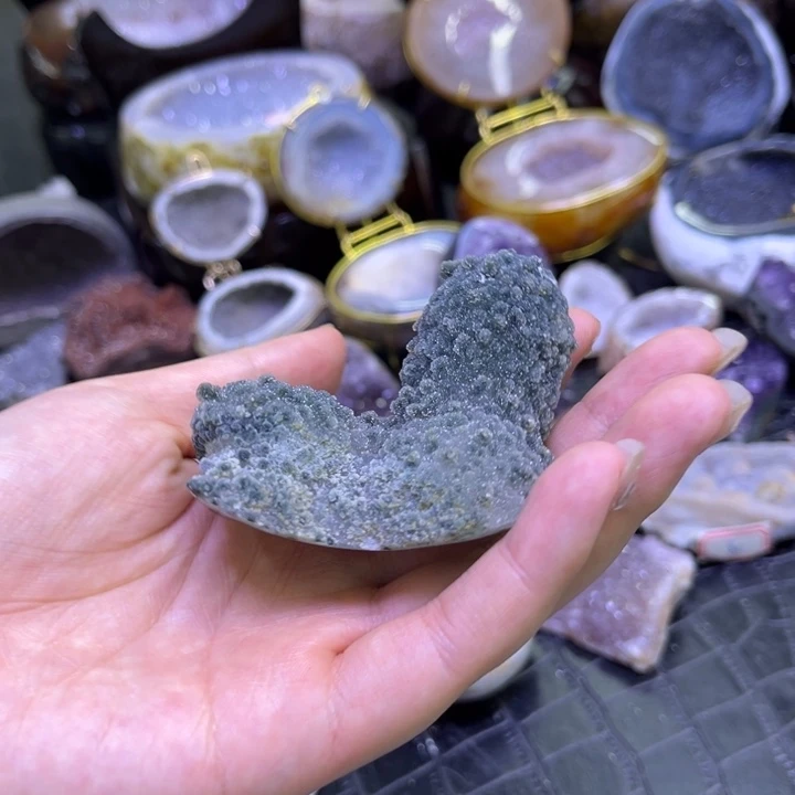 水晶未镶嵌发饰绿软啵啵