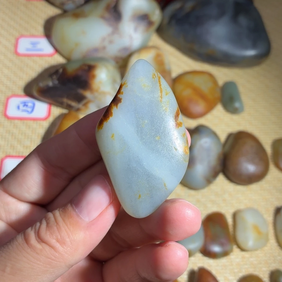 和田玉未镶嵌挂件39.8