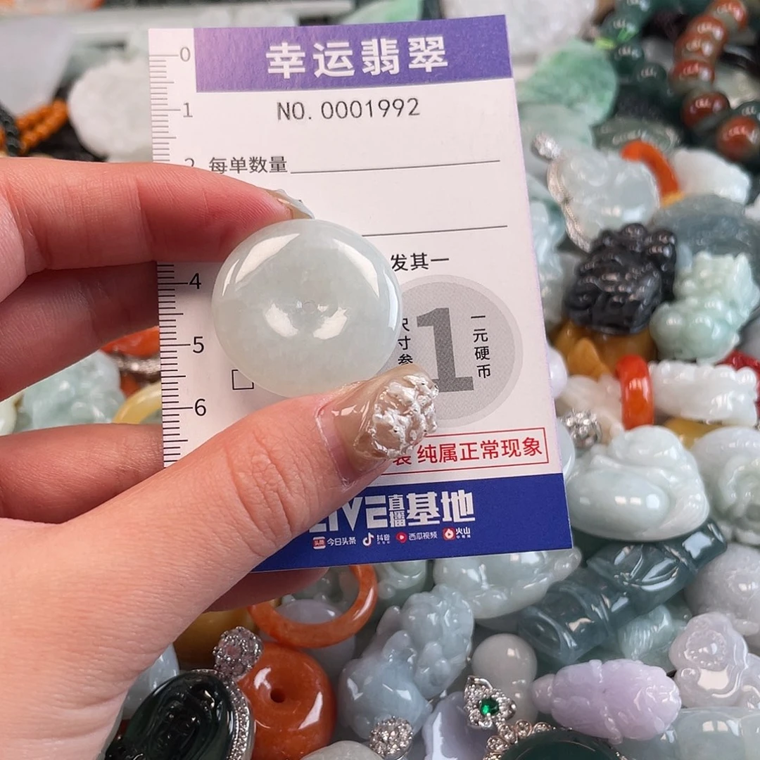 翡翠未镶嵌颈饰1992