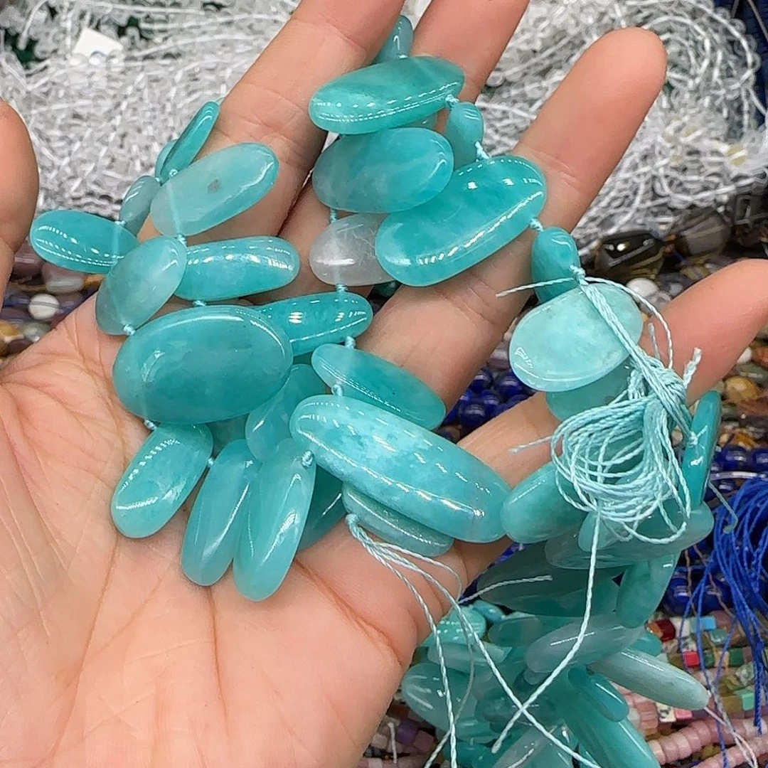 大***王玛瑙/玉髓合金珠宝半成品天河石卡子拍两64发一条