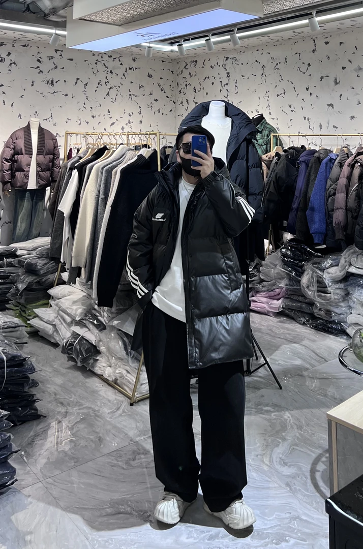 HH- YAPI 24冬巴家复古中长款皮羽绒马甲外套6502