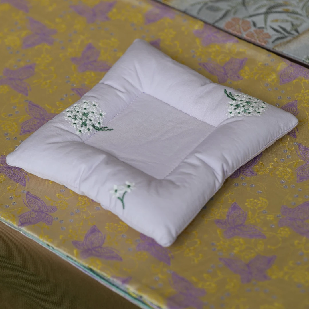 QB00693 七宝烧-新款紫色方形杯垫