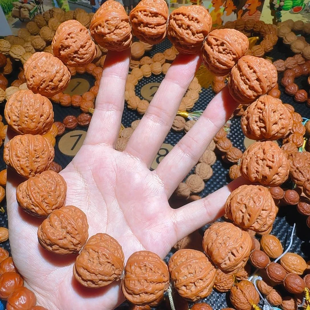 鶴*文玩核桃吊坠桃心佛肚京八棱