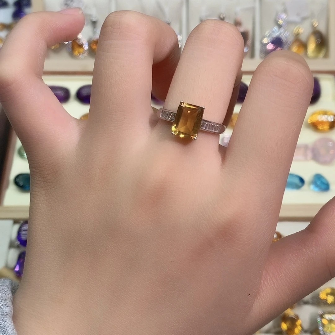 银S925镶嵌水晶珠宝半成品