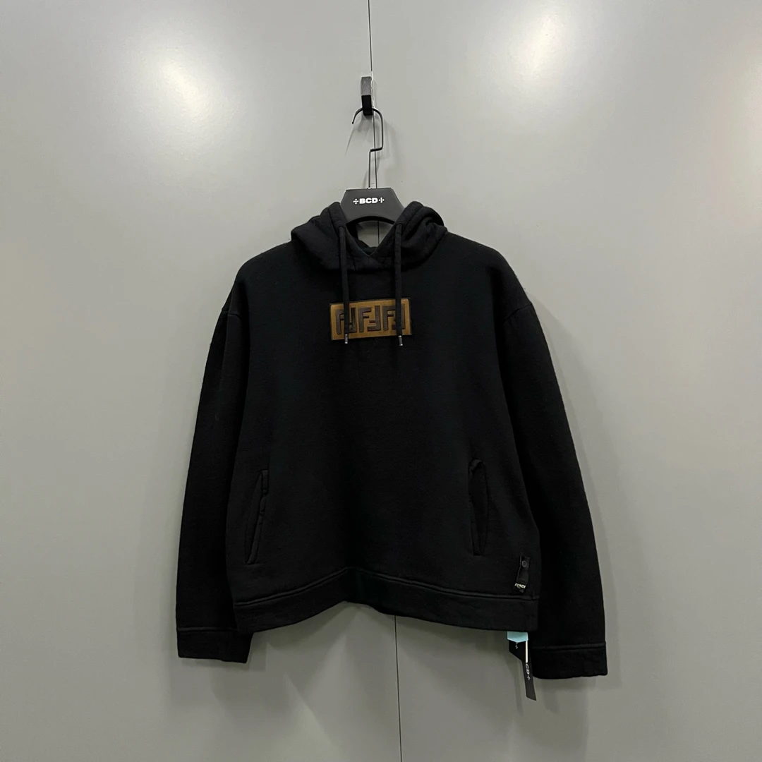 95新 FENDI/芬迪 FENDI 芬迪 双F刺绣帽衫 48码/95新