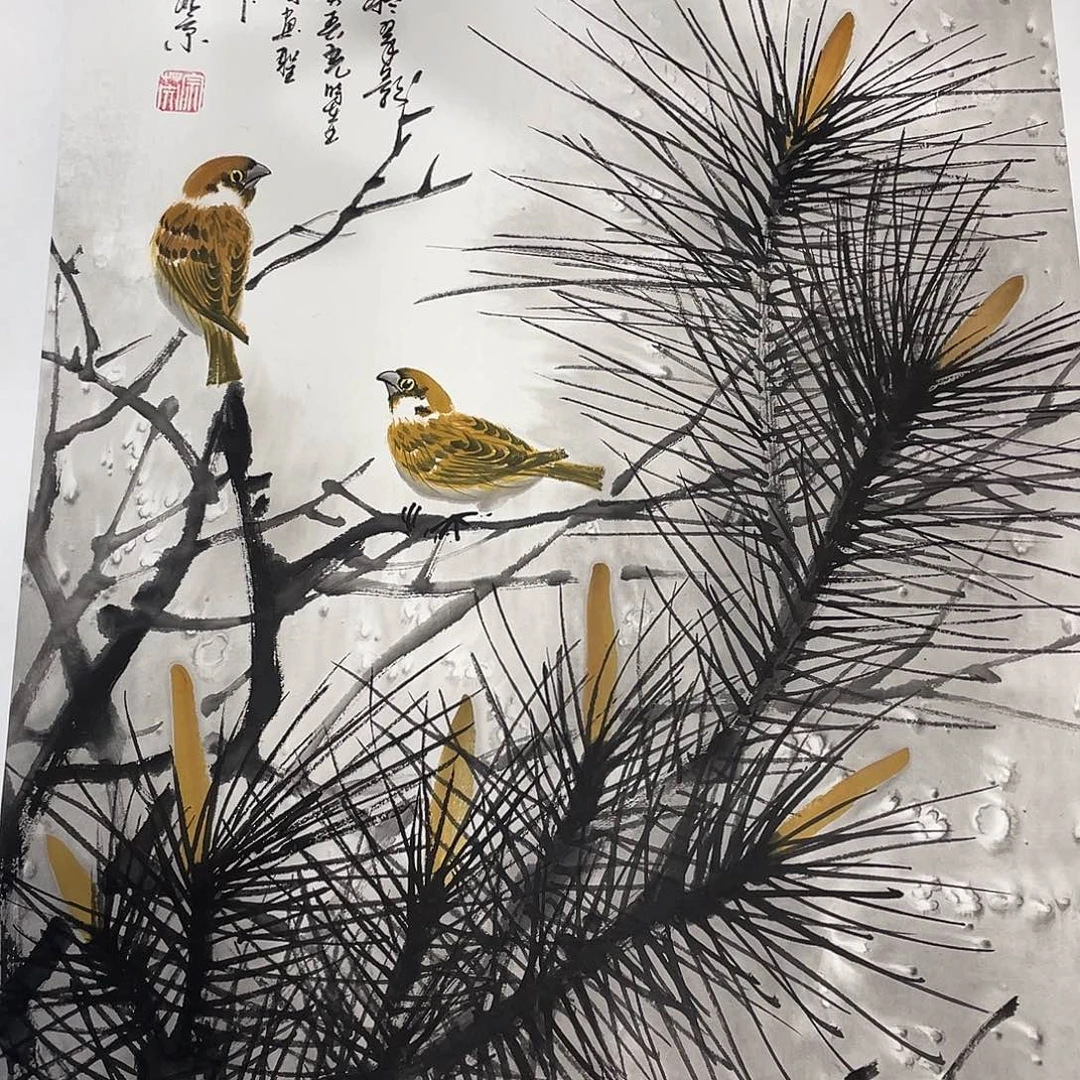 国画今天早上国画作品
