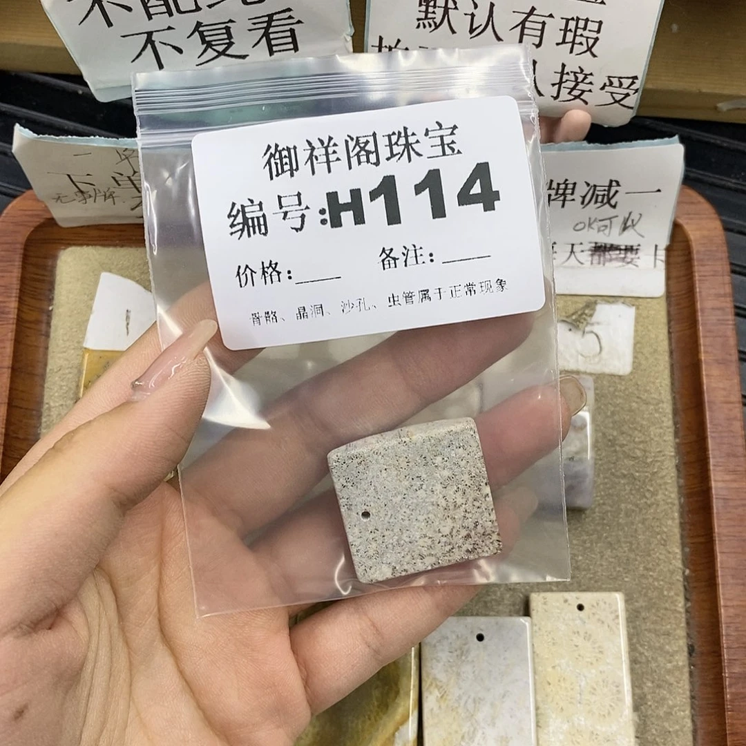 硅化珊瑚（珊瑚玉）未镶嵌颈饰百*鸟