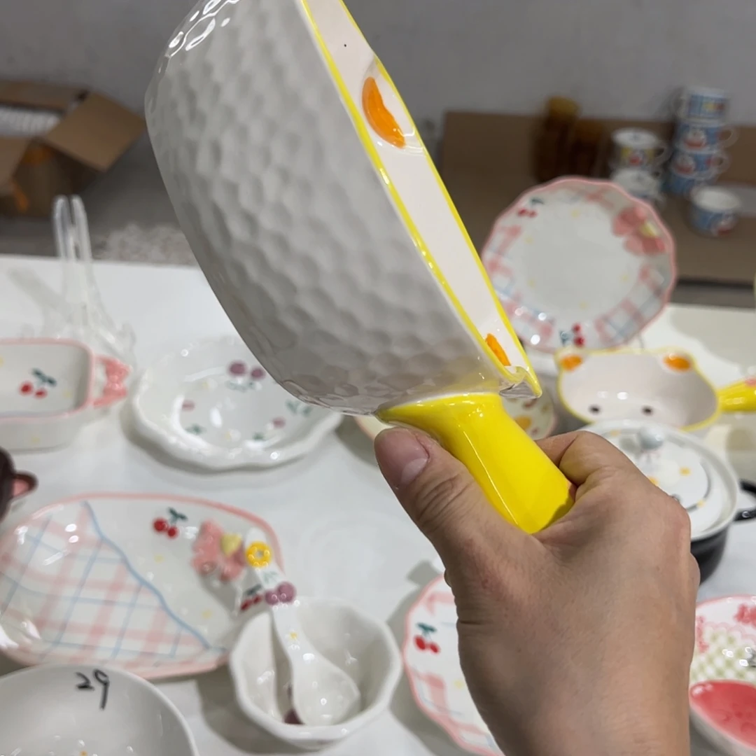 摆件高温陶瓷釉下彩微瑕！