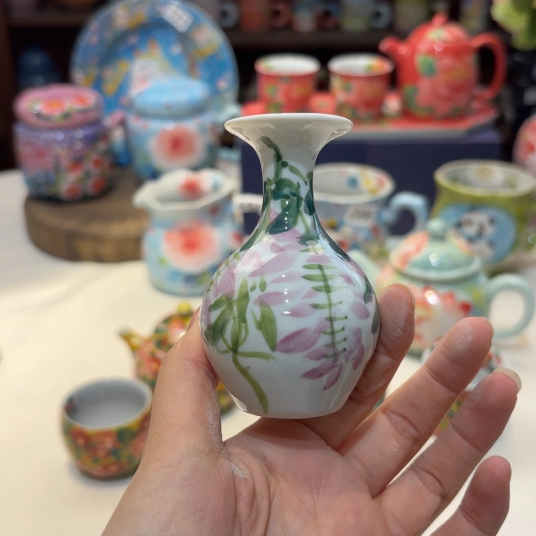 景德镇手绘高温釉下彩陶瓷茶具