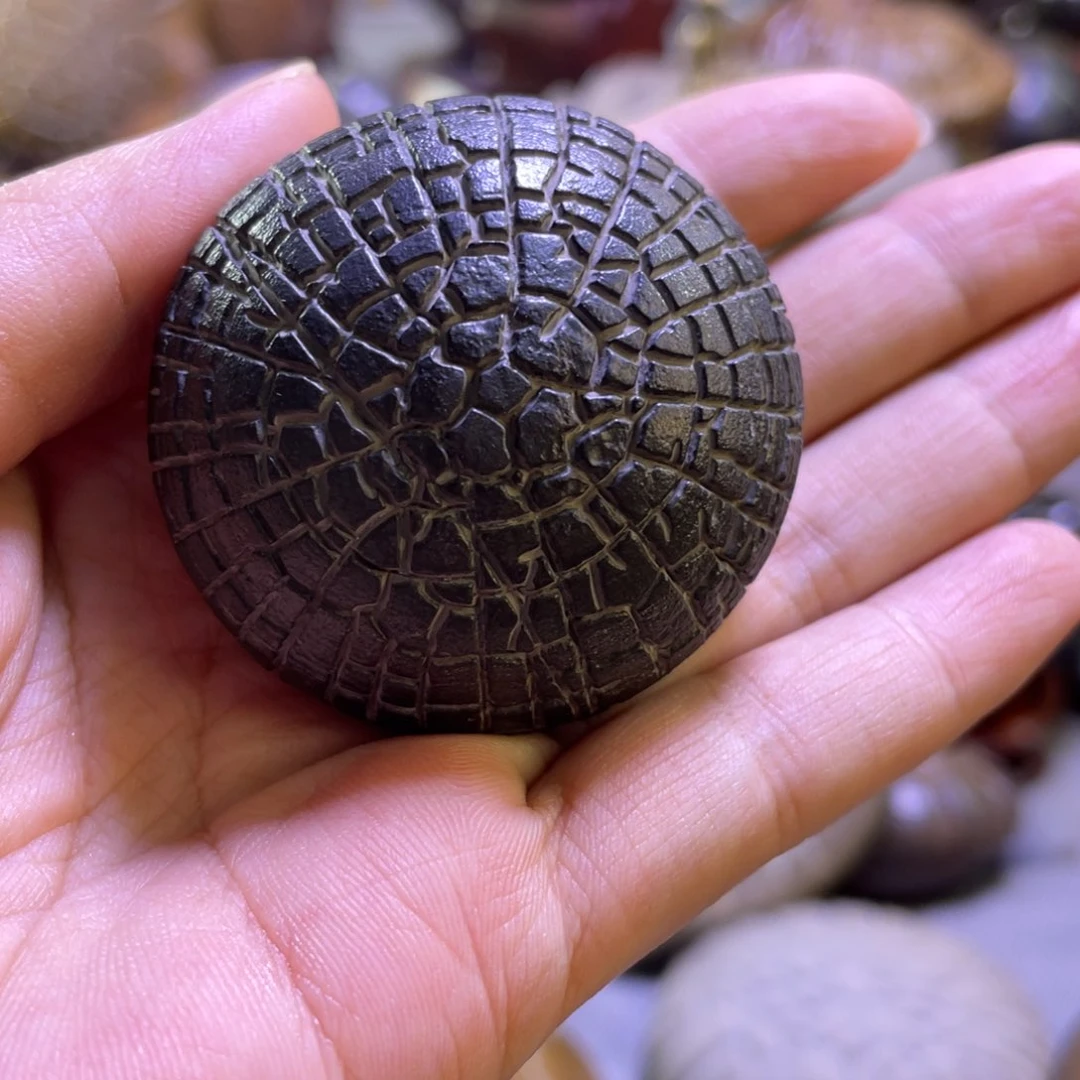 核桃手串/手链用****8龟纹石双面满文原石