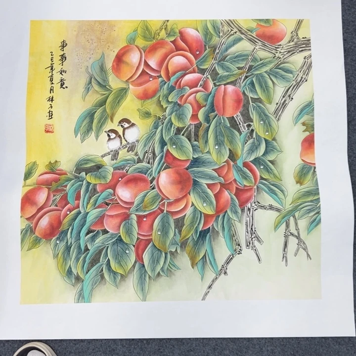蓝****国画绘画作品请欣赏一下