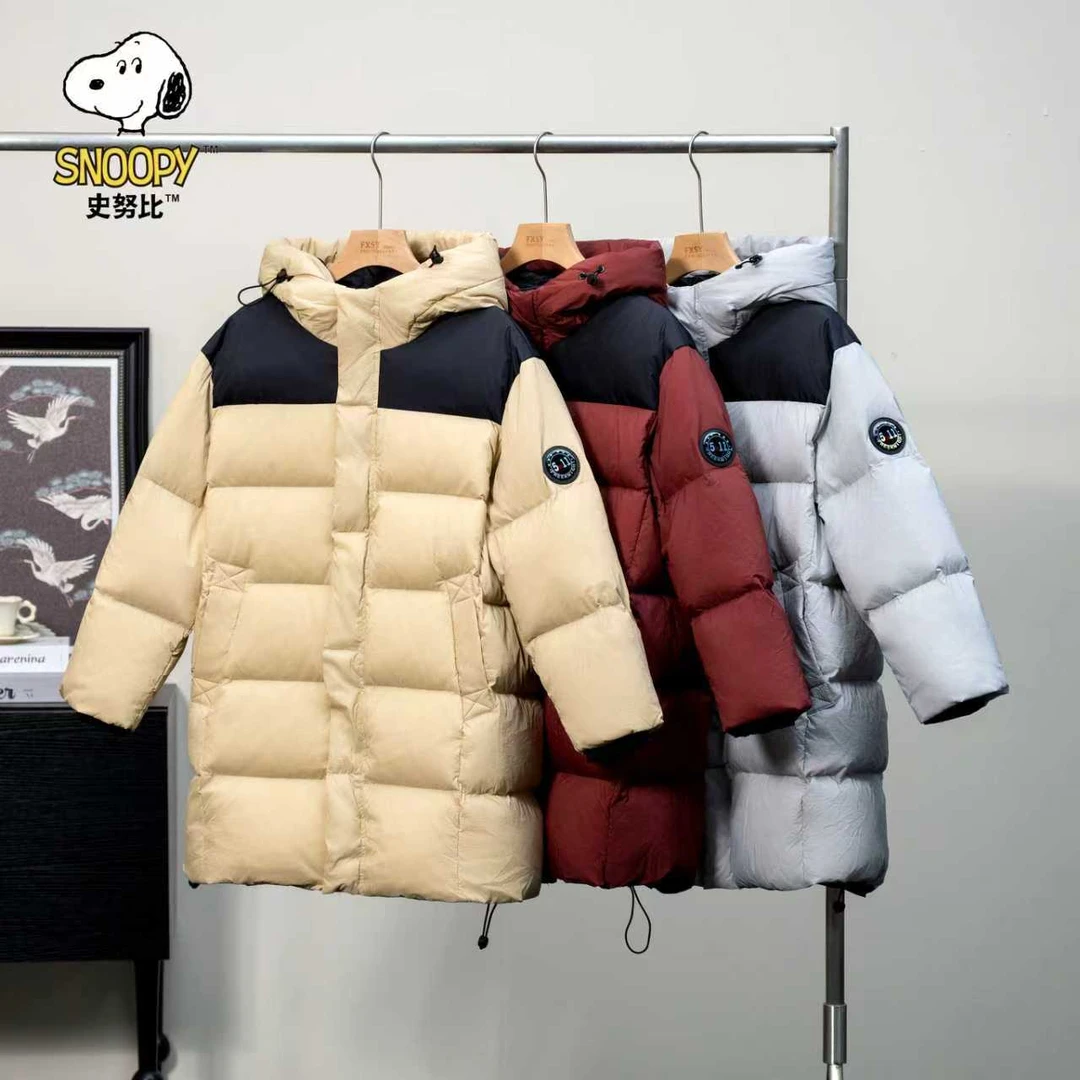 【Snoopy】史努比亲子装冬季新款2025中大童白鸭绒拼接羽绒服厚006
