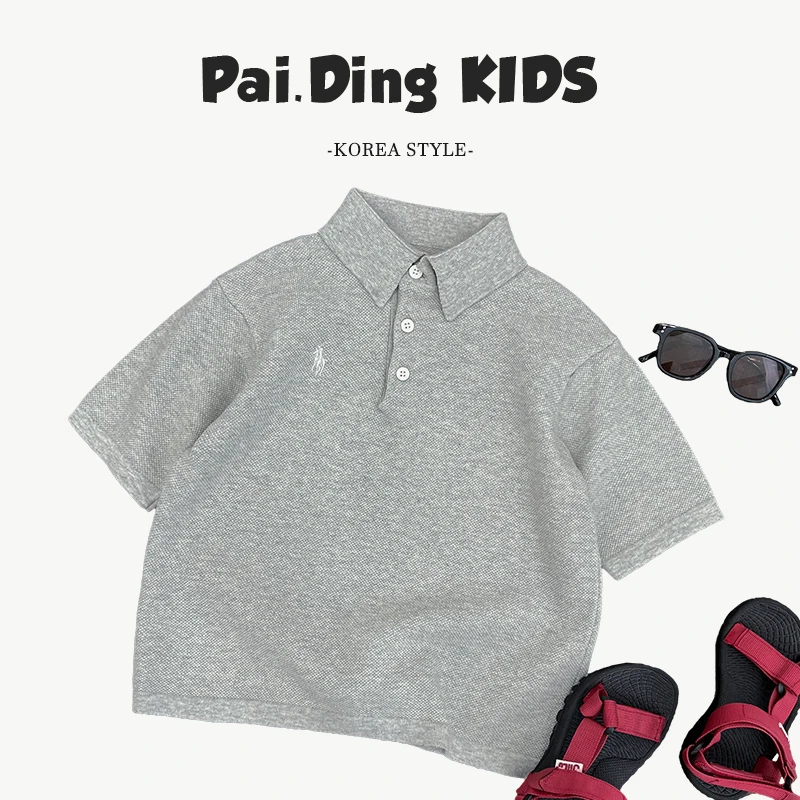 现货-【兔小呗】版时尚撞色刺绣标休闲POLO领短袖T恤HCXZ4217-XX3