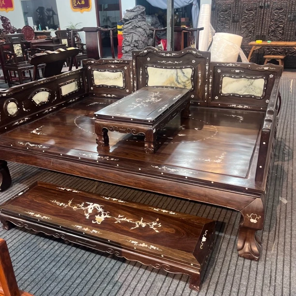 实木家具，罗汉床三件套