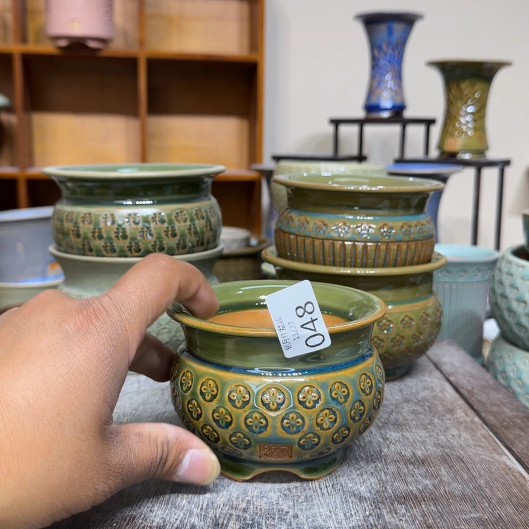 手工花盆 048 内口口径 8.5 cm