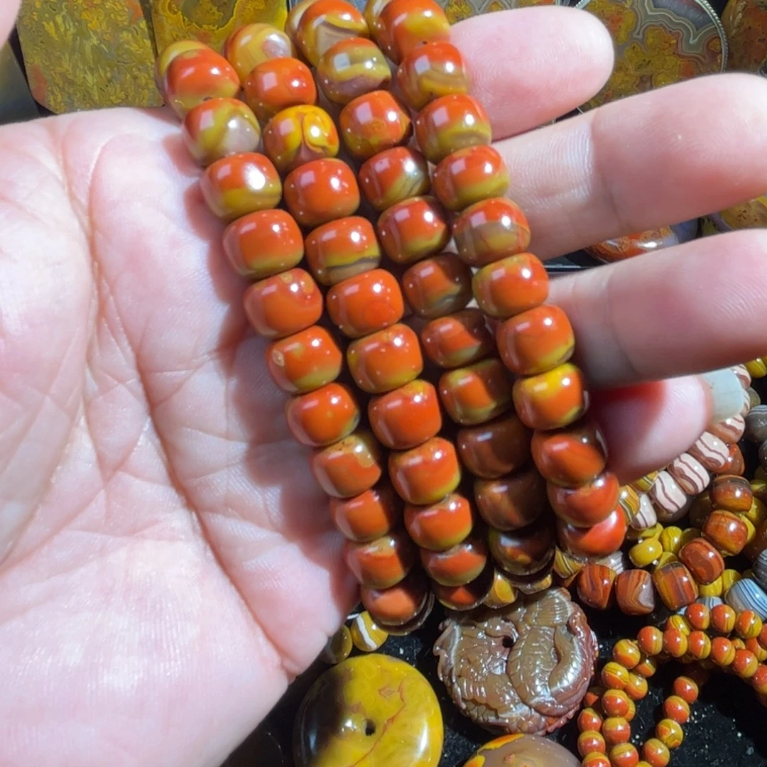 布***芬玛瑙/玉髓合金颈饰