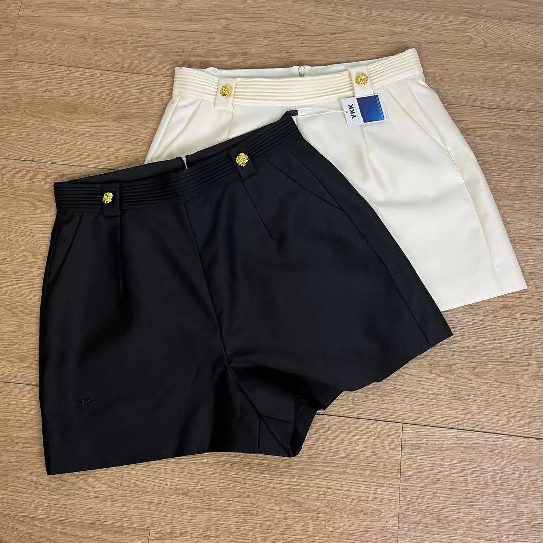 品牌订单美式高腰显瘦西装短裤