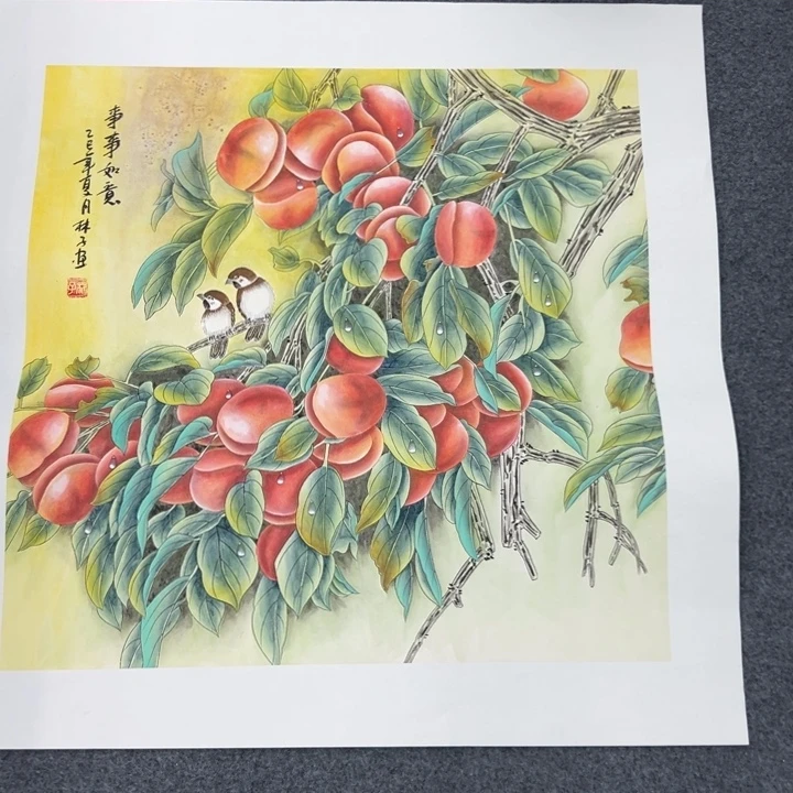 蓝****国画绘画作品请欣赏一下