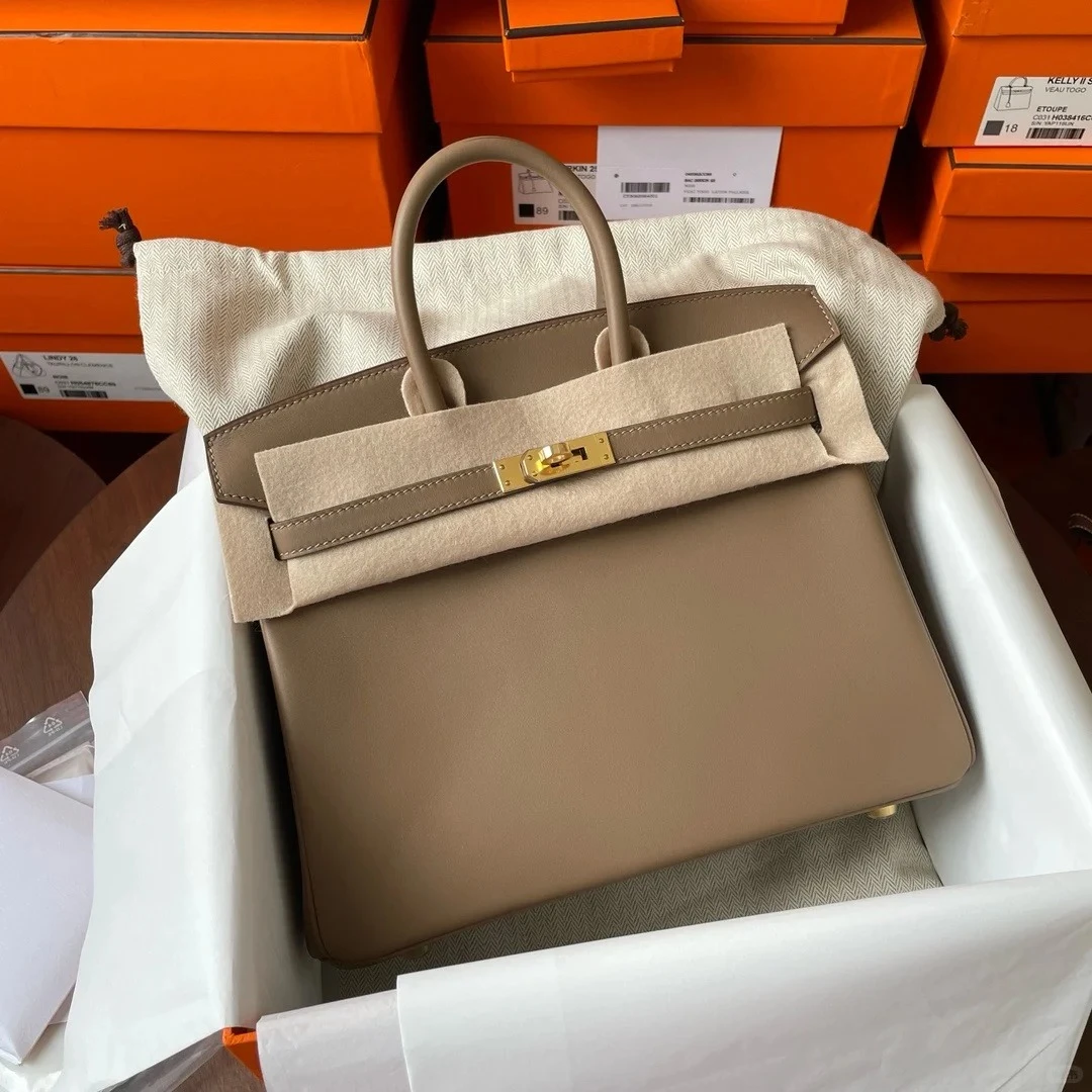 99新 Hermes/爱马仕 小花Jerry Birkin 30 威玛犬米色 Y刻包