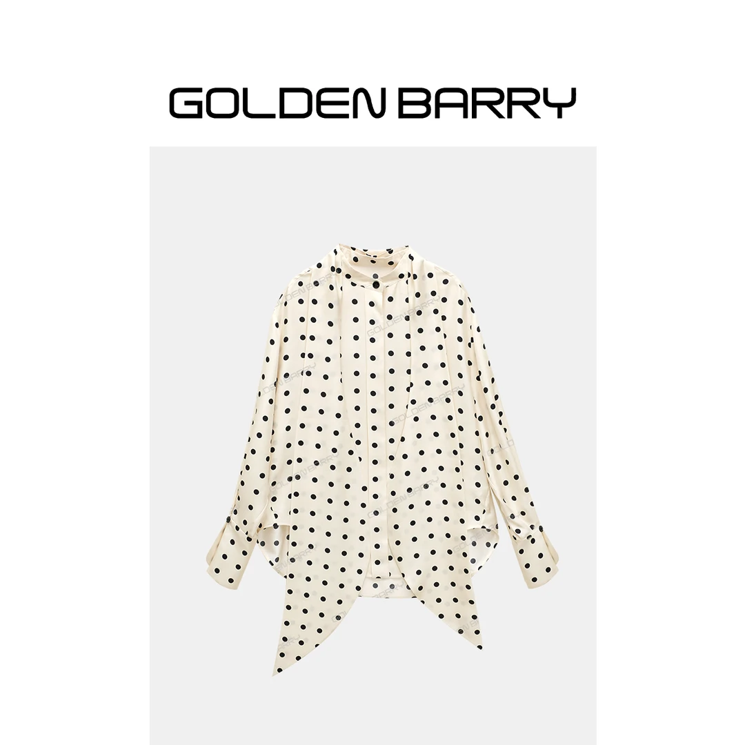 GOLDENBARRY|213103“米兰女郎”优雅波点衬衫