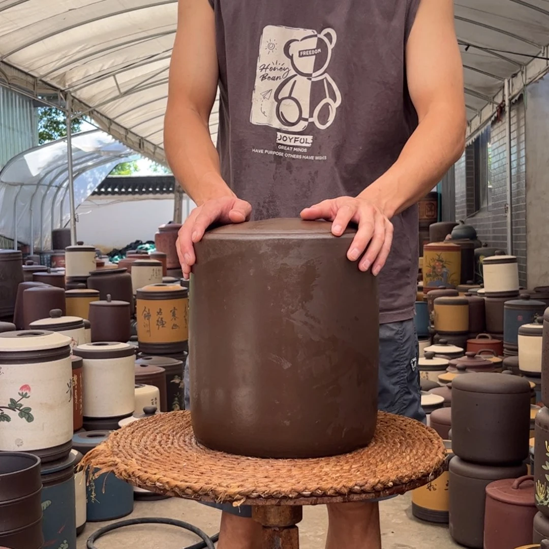 紫砂茶叶罐10 饼茶叶罐