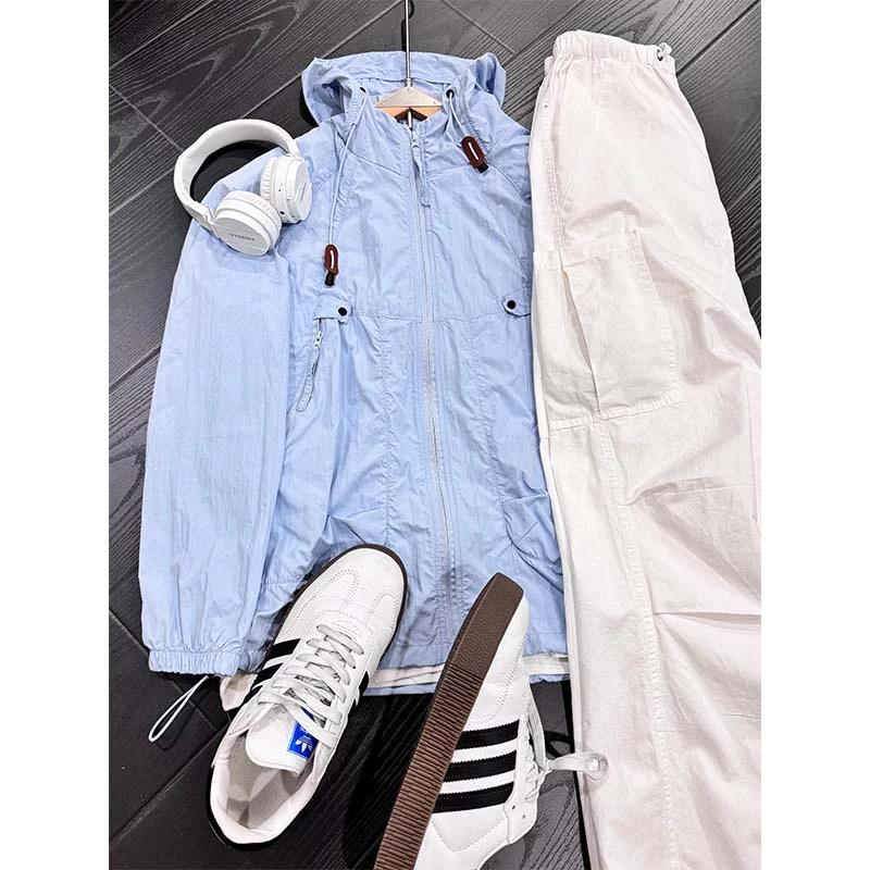 月光蓝山系户外upf50+防晒衣男女薄款防紫外线钓鱼服防晒冲锋外套