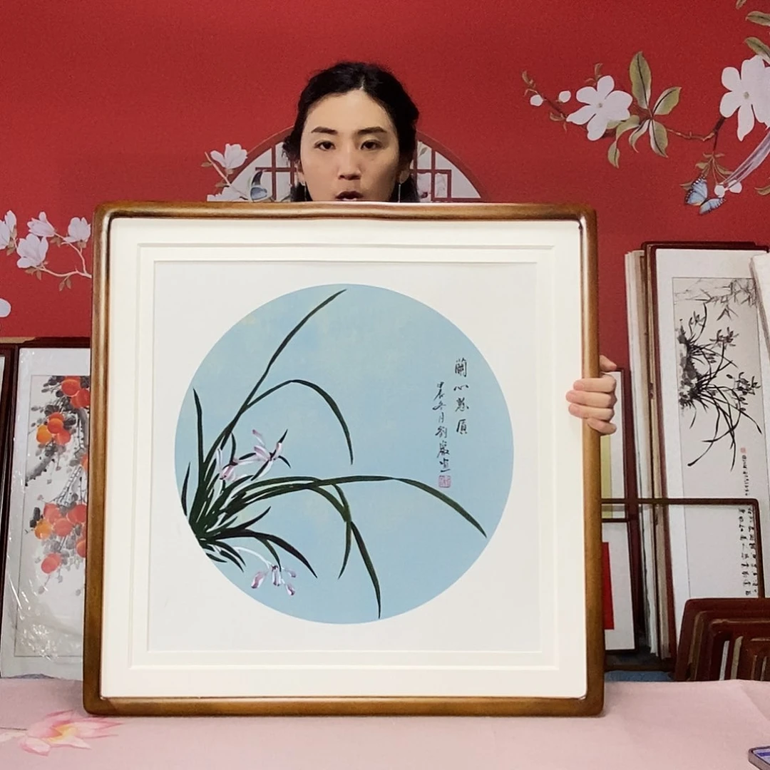 国画手写手绘国画作品63✖️63