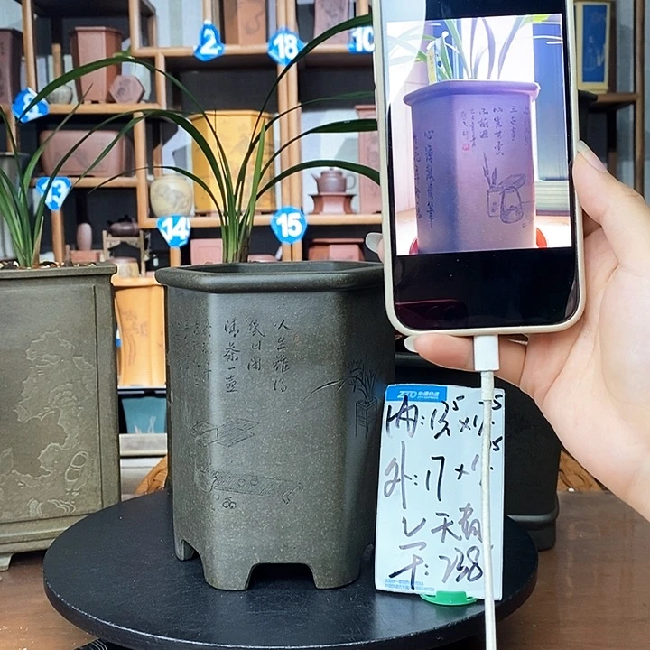 天青泥清供图238包邮