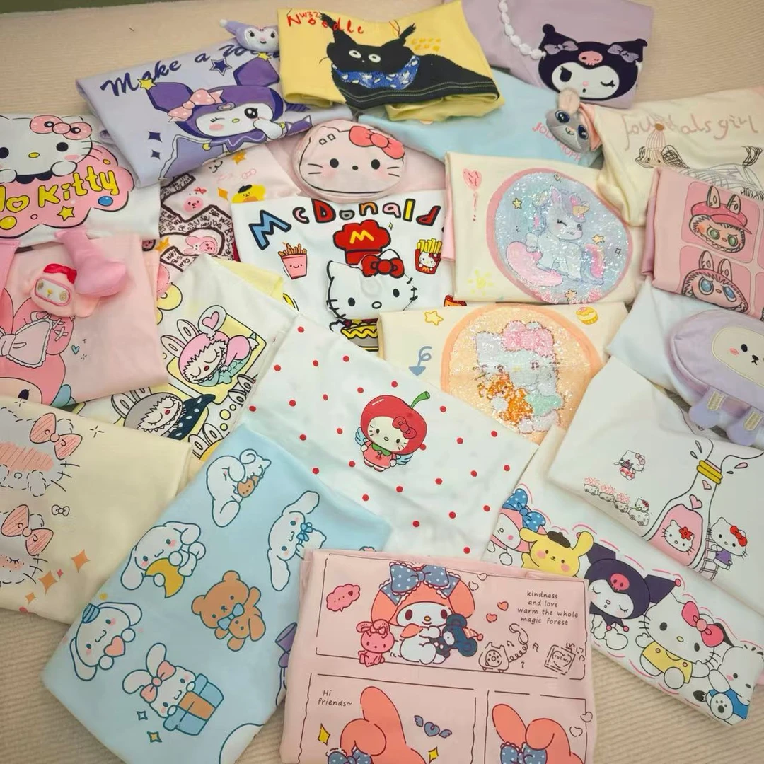 单件编号【201-240】2025新款儿童时尚圆领纯棉T恤短袖