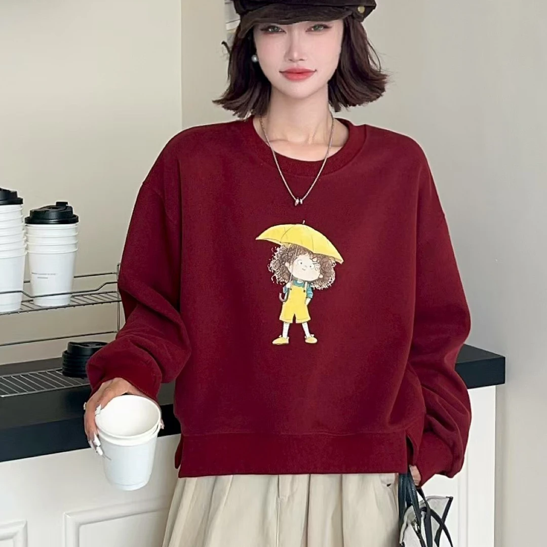 卫衣，25206，打伞女孩，休闲时尚