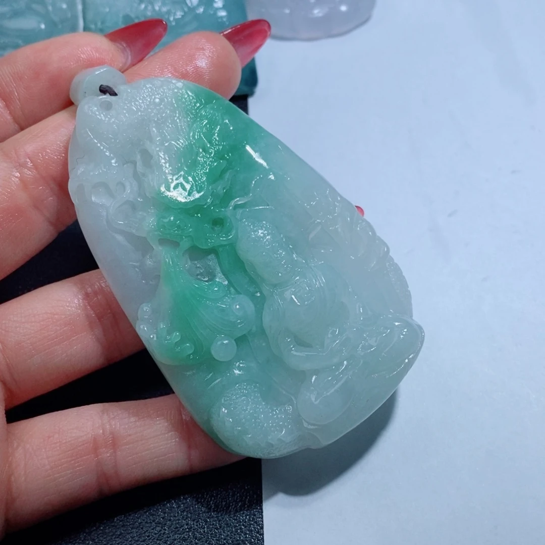 定制翡翠未镶嵌定制吊坠