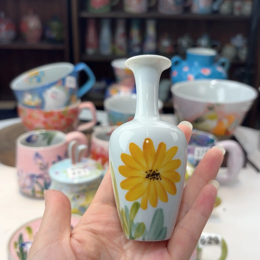 景德镇手绘高温釉下彩陶瓷茶具